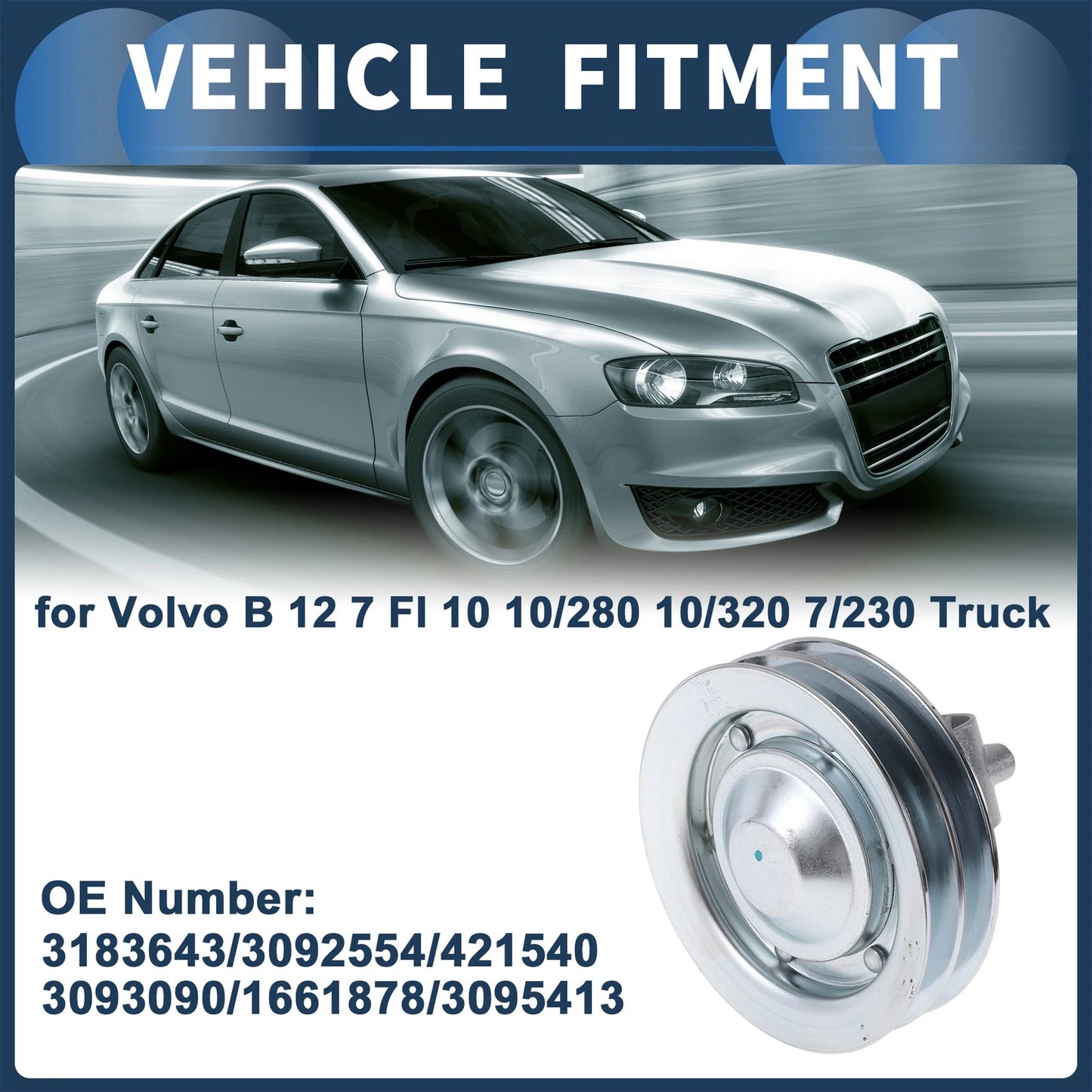 Belt Tensioner for Volvo B12, B10, B7 (2000-2005) - Metal 1 Pc
