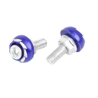 4pcs 6mm Metal Motorcycle License Plate Frame Bolt Screw for Make/Model
