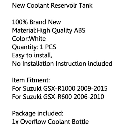 Coolant Overflow Reservoir for Suzuki GSXR1000 GSXR600 GSXR750 (2006-2016)