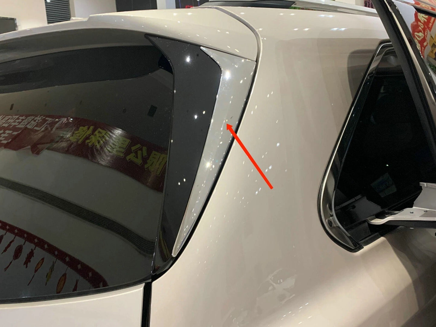Rear Window Spoiler Side Cover Trim for Toyota Sienna (2021-2023) 2 x ABS Chrome