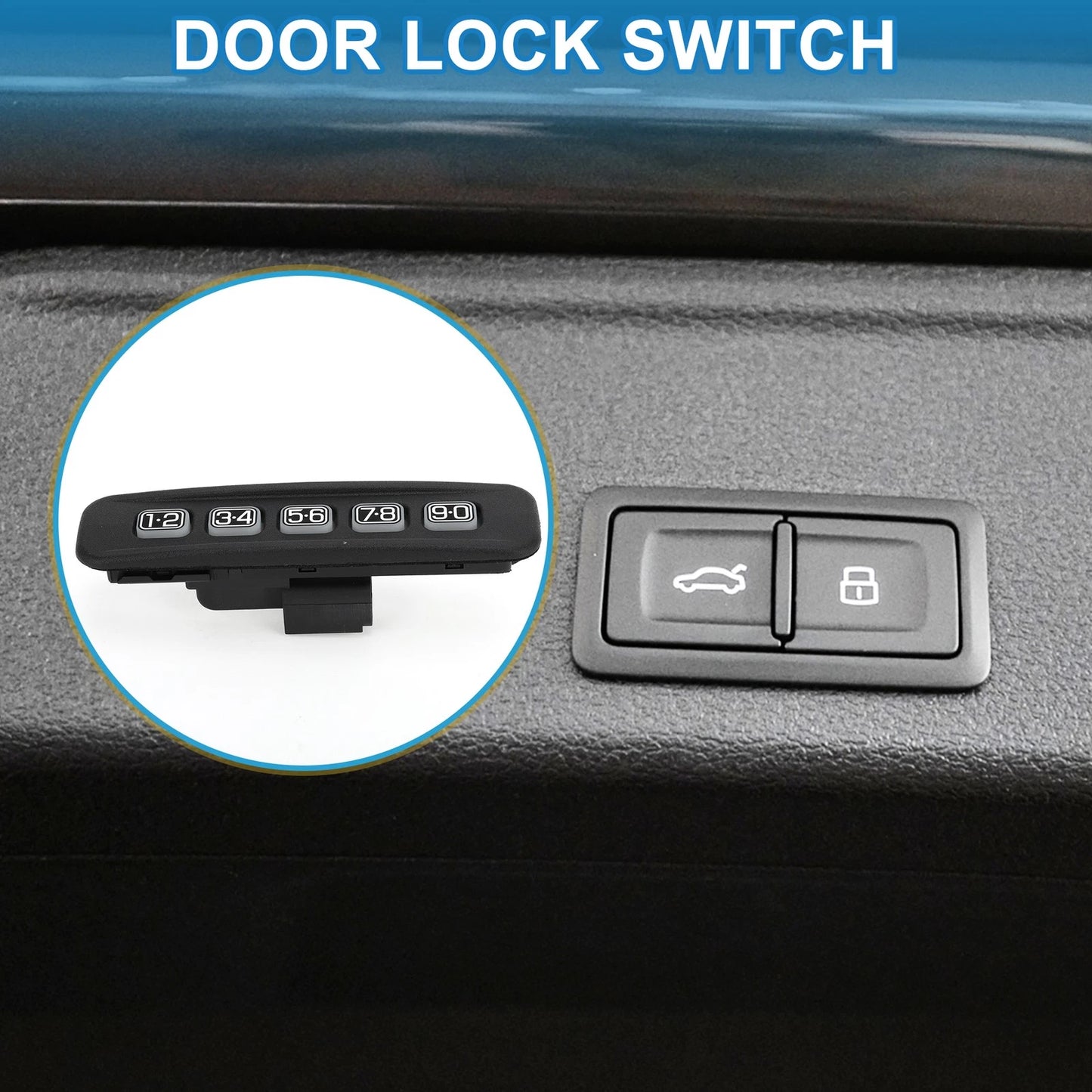 Door Lock Switch for Ford Crown Victoria (2001-2011) Black