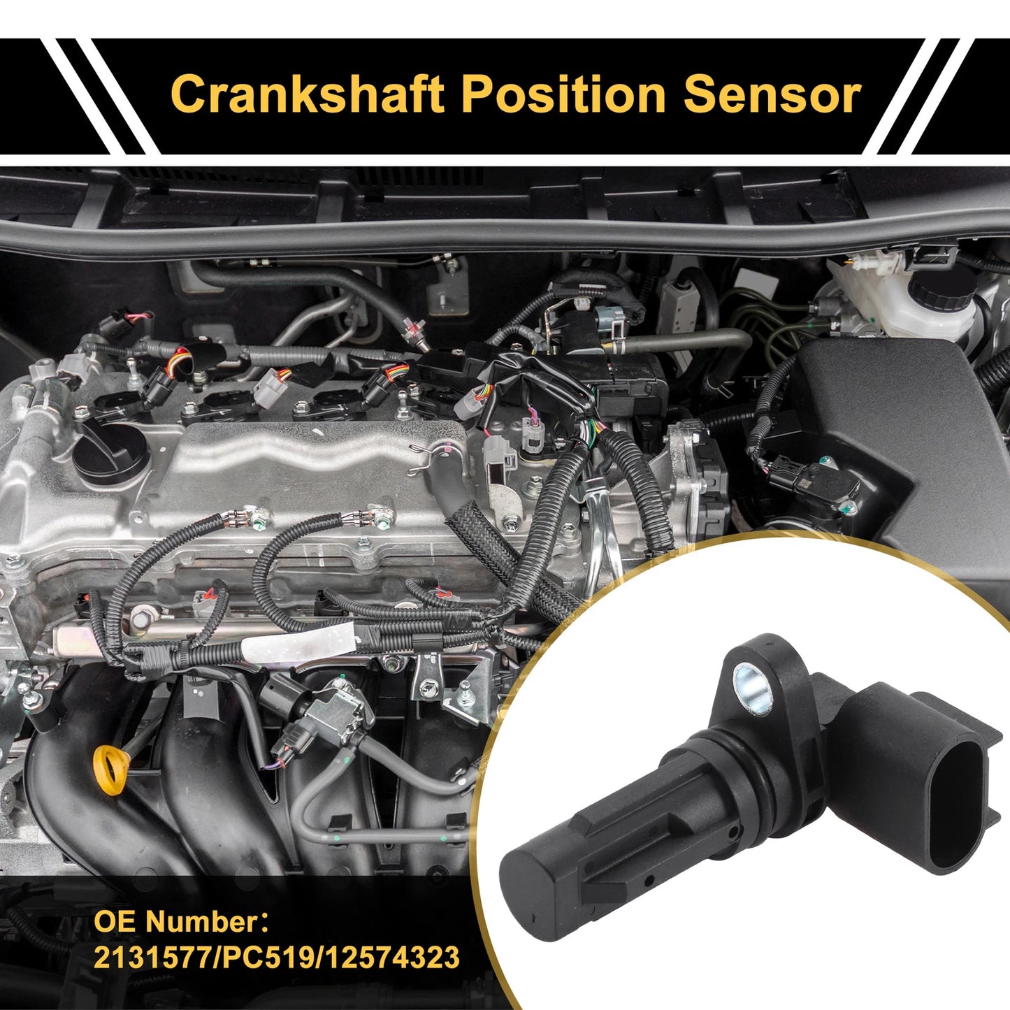1 Pc 3.4 Crankshaft Position Sensor for Chevrolet Equinox (2005-2006)