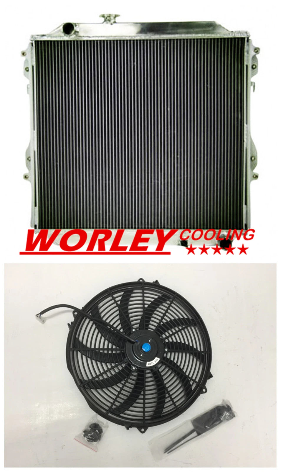 Aluminum Radiator for Toyota Hilux Surf KZN185 3.0L Diesel (1996-2002)