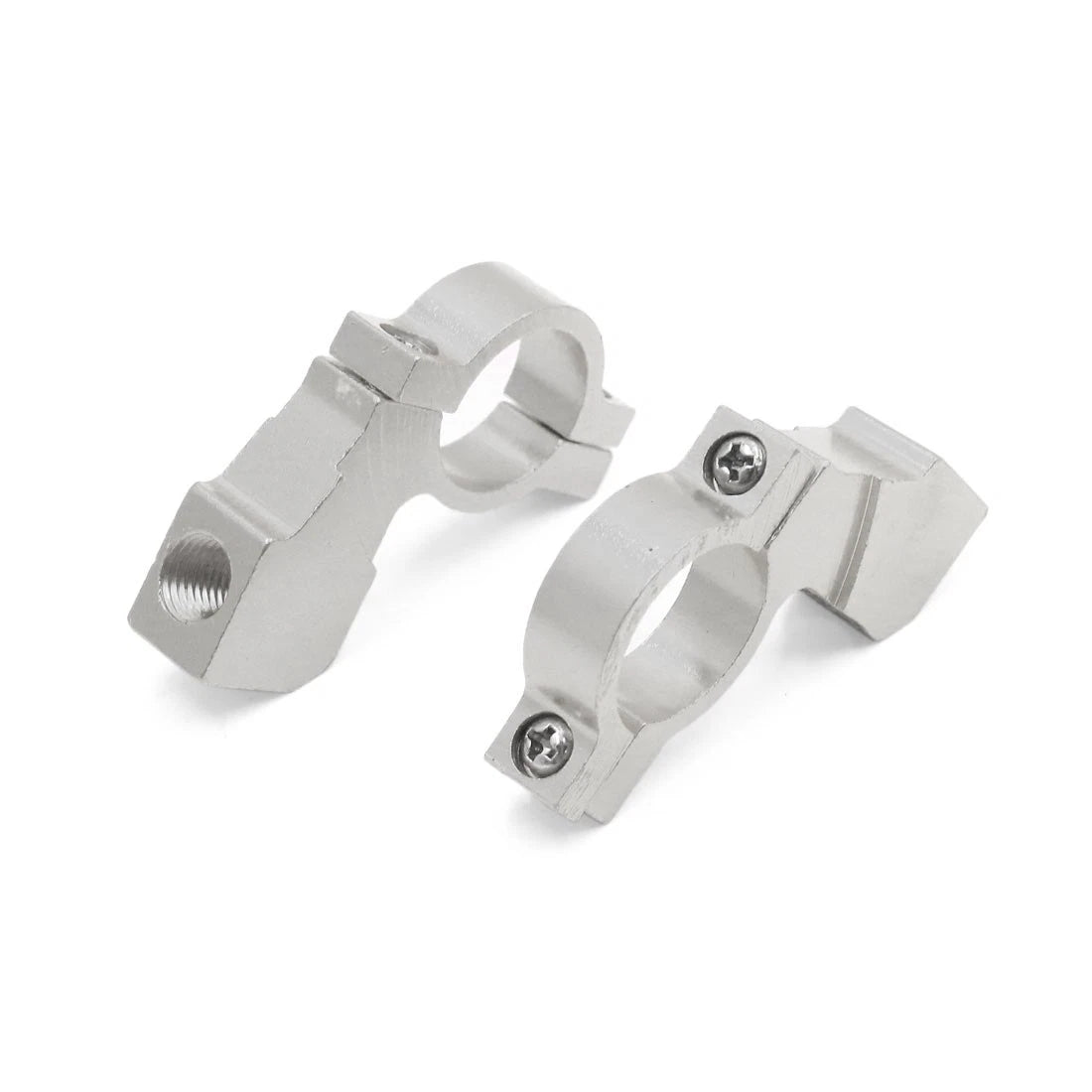 2 x Aluminum Alloy 10mm 7/8" Motorcycle Handlebar Rearview Mirror Holder