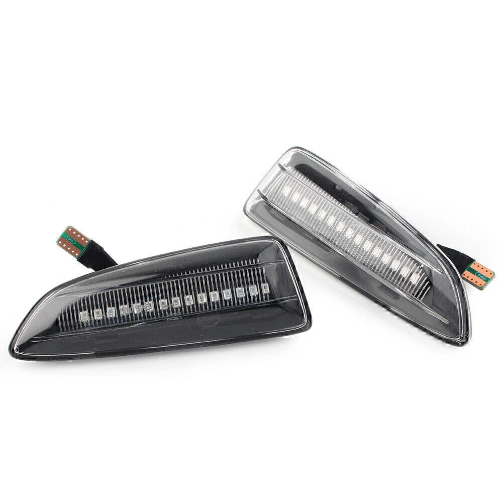 Clear Dynamic Amber LED Front Side Marker Lights for Opel Astra (2010-2019)