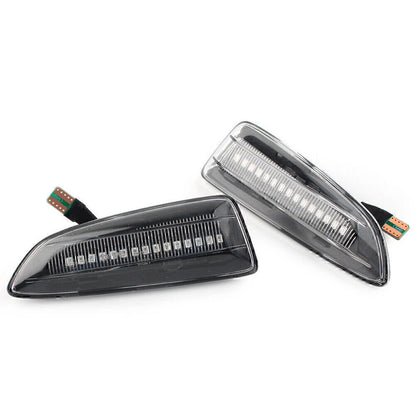 Clear Dynamic Amber LED Front Side Marker Lights for Opel Astra (2010-2019)