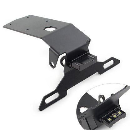 Black Steel License Plate Holder for KAWASAKI Ninja H2 SX (2019-2021)