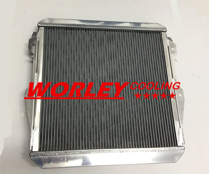 2 x ROW ALUMINUM RADIATOR for Toyota Surf Hilux 2.4/2.0 LN130 (1988-1997)