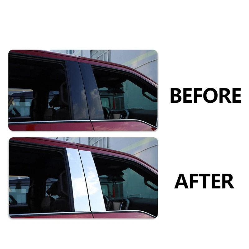 Door Pillar Post Molding Trim Cover for Ford F150 2015-2021