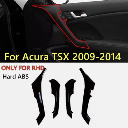 Door Armrest Cover Trim 4 x for Acura TSX (2009–2014)