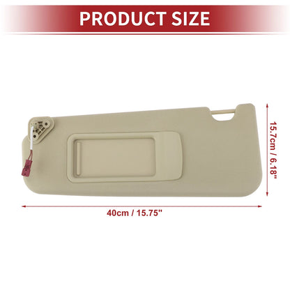 Left Car Sun Visor w/ Mirror for BMW 3 Series E90 E91 (2005-2013) Beige