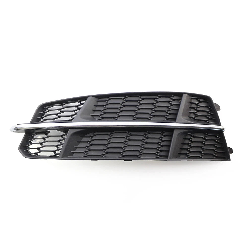 Left Front Bumper Lower Grille for Audi A6 C7 (2014-2018) Black Chrome