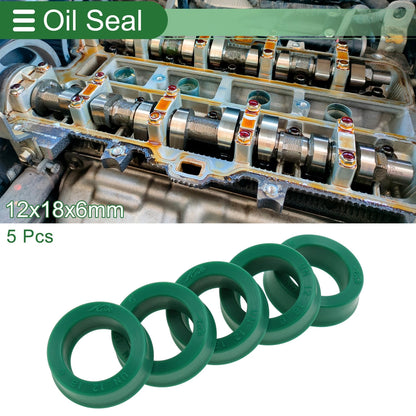 Oil Seal Seal Ring Rotary Shaft Seal TPU 12x18x6mm High Pressure 5 Pcs for Make Model
