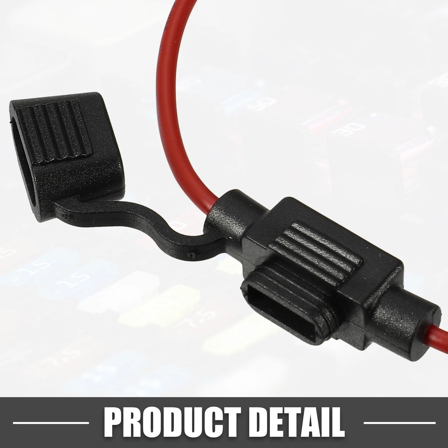 3A Mini Blade Style Fuse Holder 16 AWG for Car