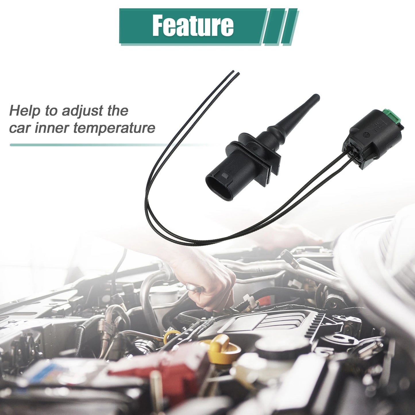 Ambient Air Temperature Sensor Pigtail Wire for BMW (2000-2006)