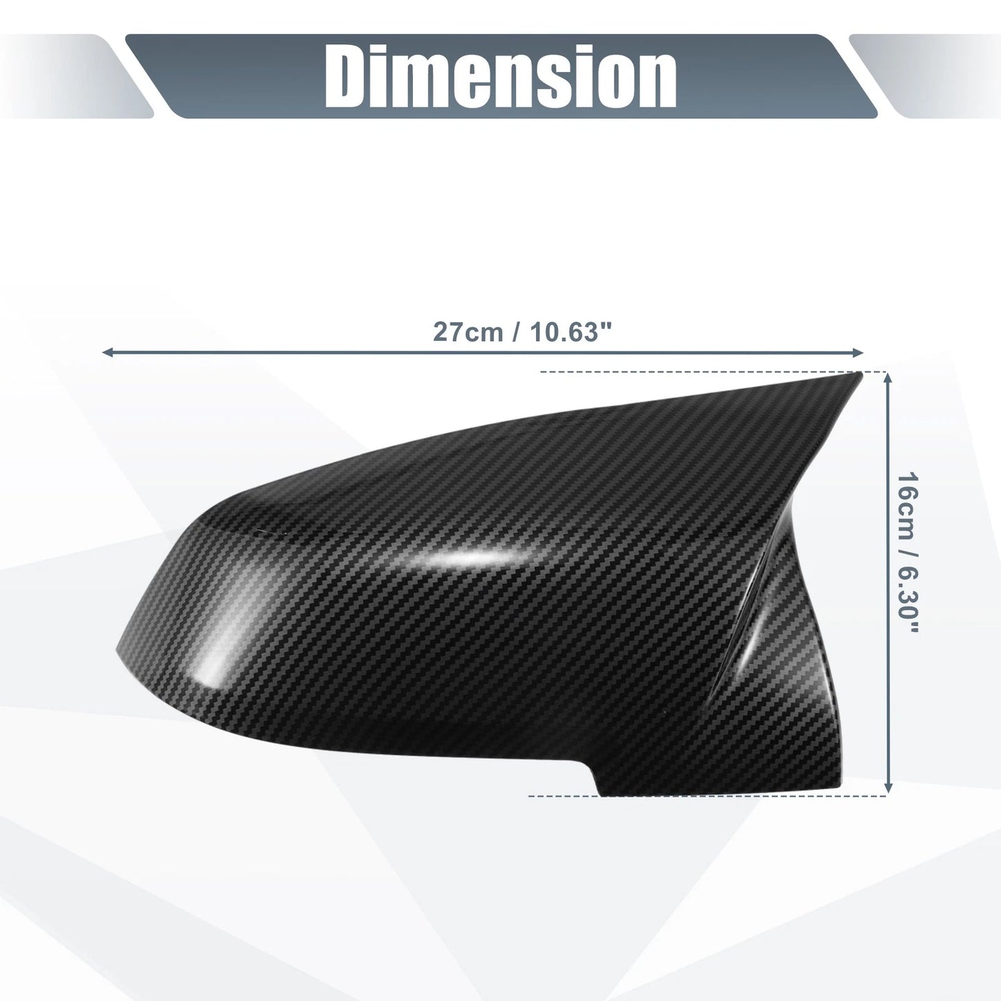 Carbon Fiber Rearview Mirror Cover Cap for BMW X1 328i 125i 330i (2011-2015)