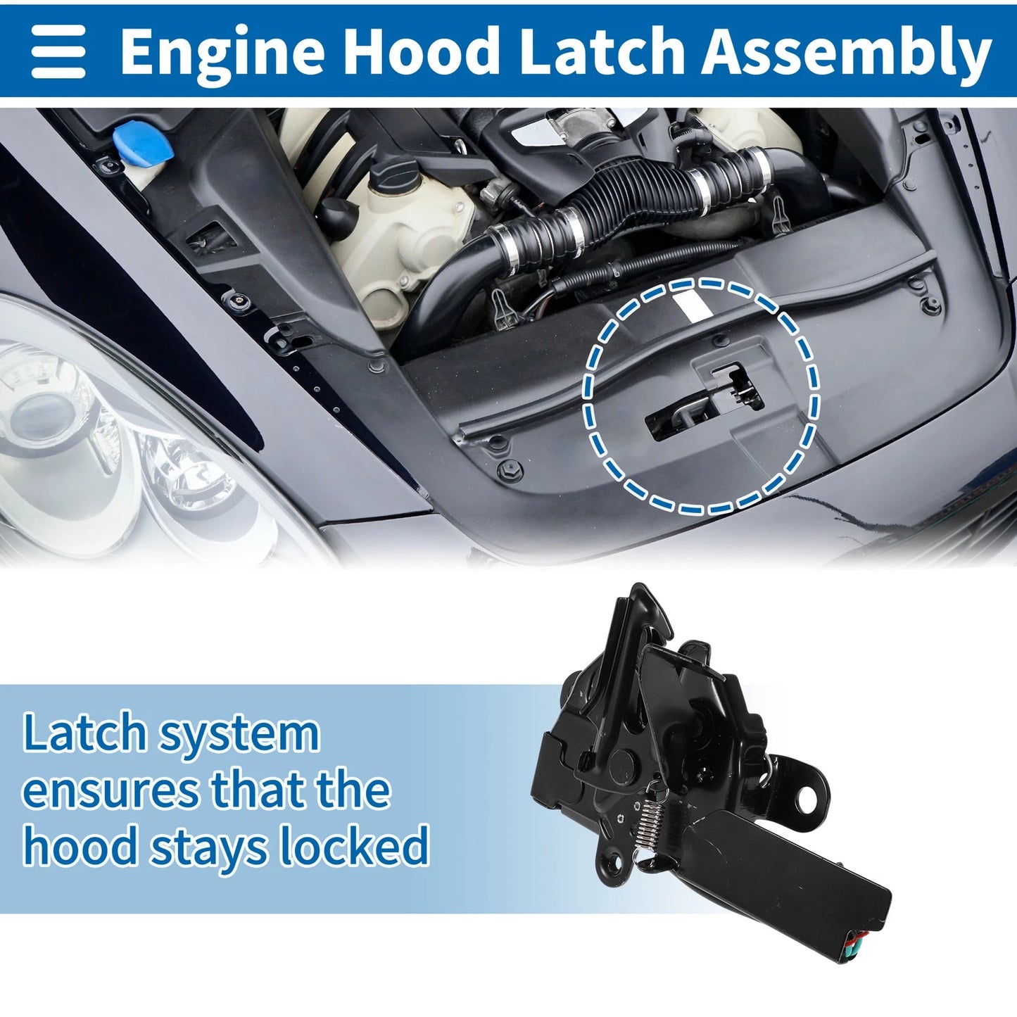 Hood Latch Assembly / 1 Pc / Hood Latch Assembly for Toyota Camry (2018–2022)