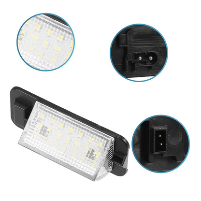 2 x Car LED License Plate Lights for BMW 318i (1992-1998)