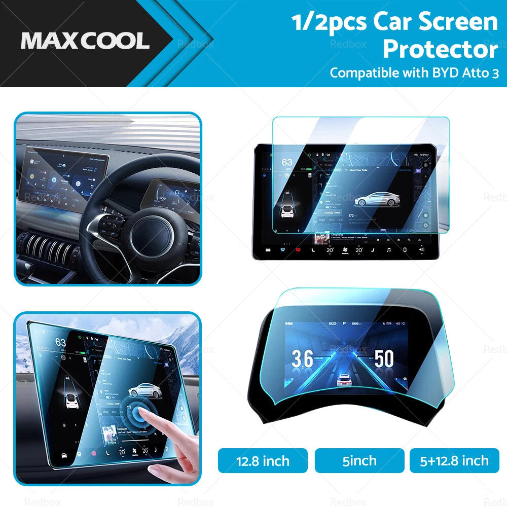Tempered Glass Screen Protector for BYD Atto3 Dolphin (2022-2023)