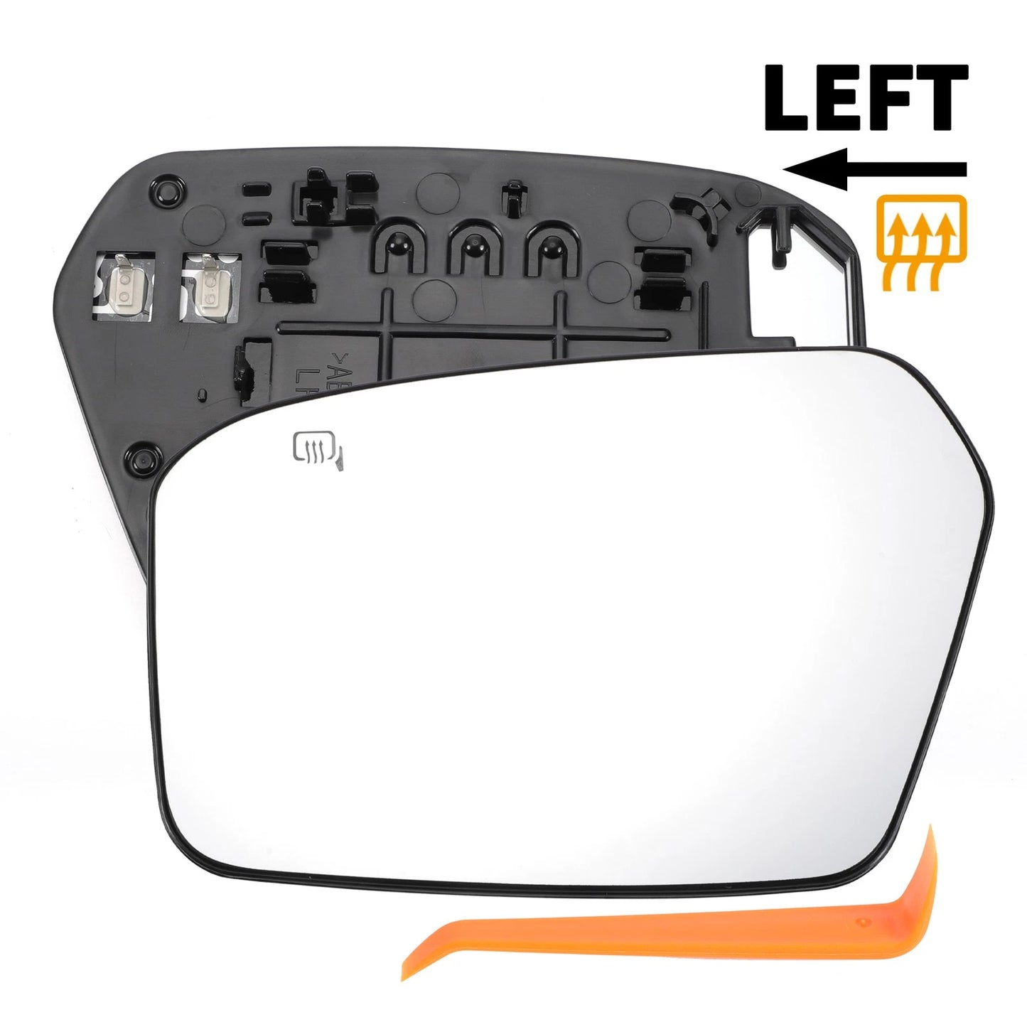 Heated Left Driver Side Mirror Glass for Ford Fusion (2006-2010)