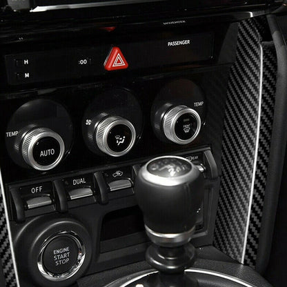Real Carbon Fiber Center Console Cover for Toyota GT86 (2012-2020)