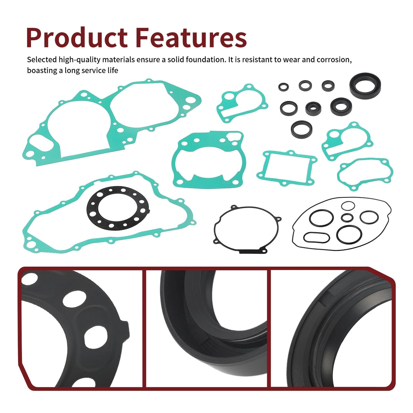 Engine Gasket & Oil Seal Kit for Honda CR250R 1992-2001