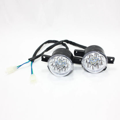 12V  LED Head Light Lamps for 110cc 125cc Bull Farm Quad Dirt Bike ATV