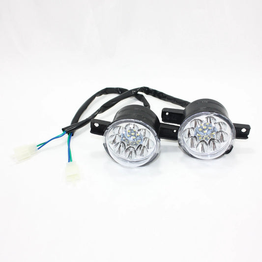 12V  LED Head Light Lamps for 110cc 125cc Bull Farm Quad Dirt Bike ATV