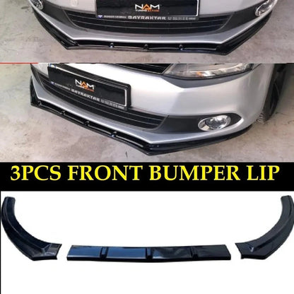 Front Bumper Lip Splitter for VW Jetta MK6 (2011-2018) x3 Pieces