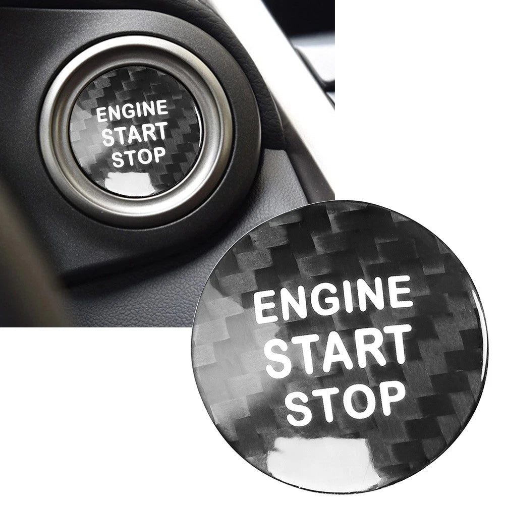 Carbon Fiber Engine Start Stop Button Cover for LEXUS IS ES GS NX RX LX RC (2016)