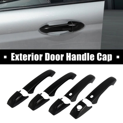 4pcs Door Trim Covers Handle for Jeep/Dodge/Chrysler Glossy Black