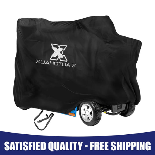 140CM Universal Motorcycle Mobility Scooter Cover 190T Polyester Black