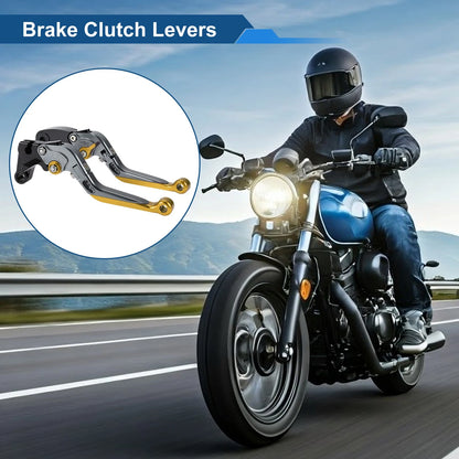 2 x Adjustable Brake Clutch Levers for Yamaha YZF R1 Titanium Handle