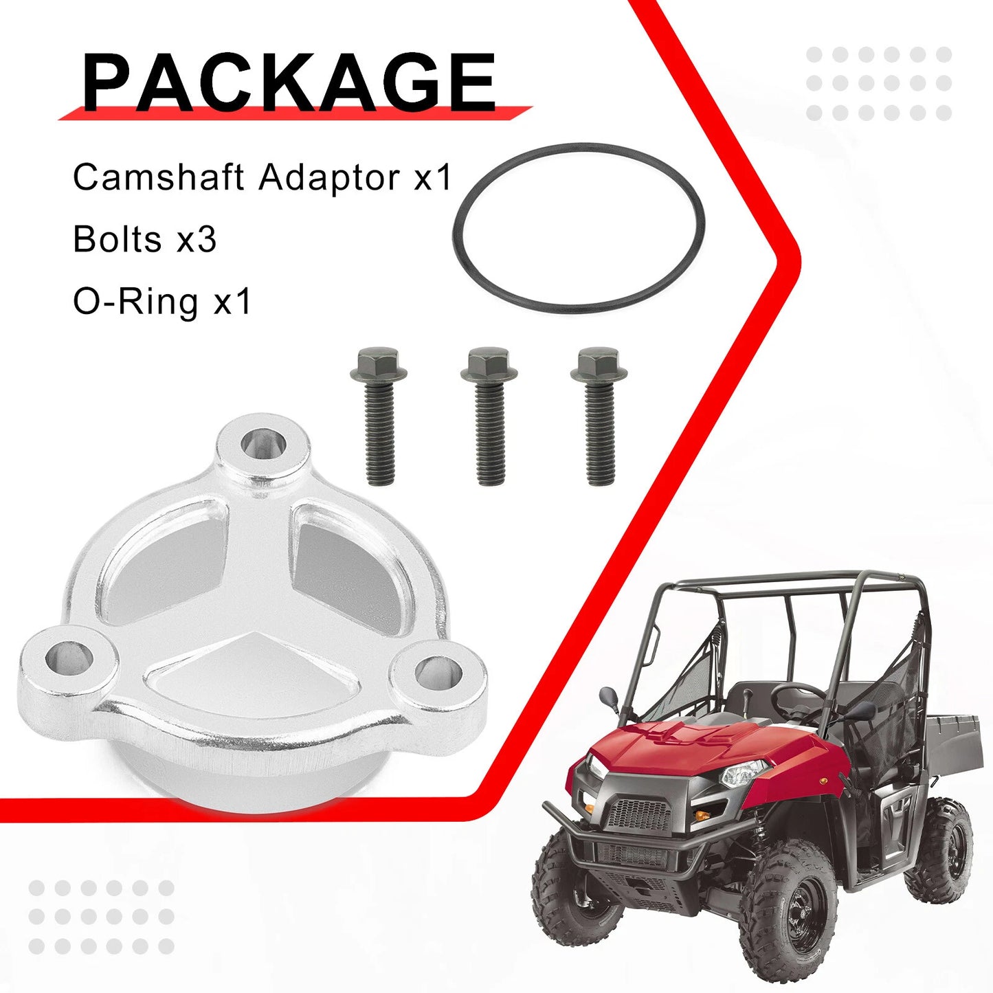 Camshaft Adaptor & O-Ring Bolts for Polaris Scrambler 500 (1997-2012)