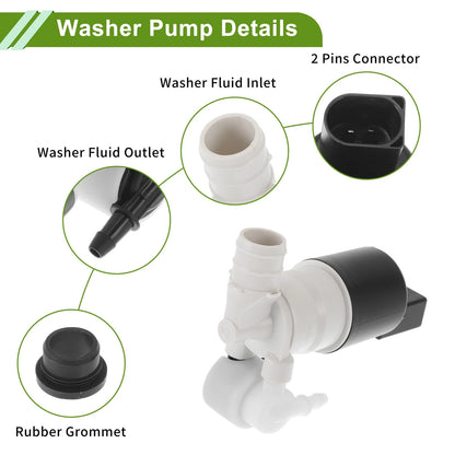 Windshield Washer Pump w/Grommet for VOLVO V60 (2015-2018)