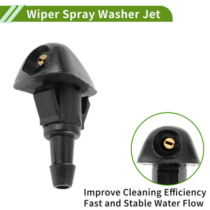 Windshield Washer Nozzle w/ Hose Connector for Honda