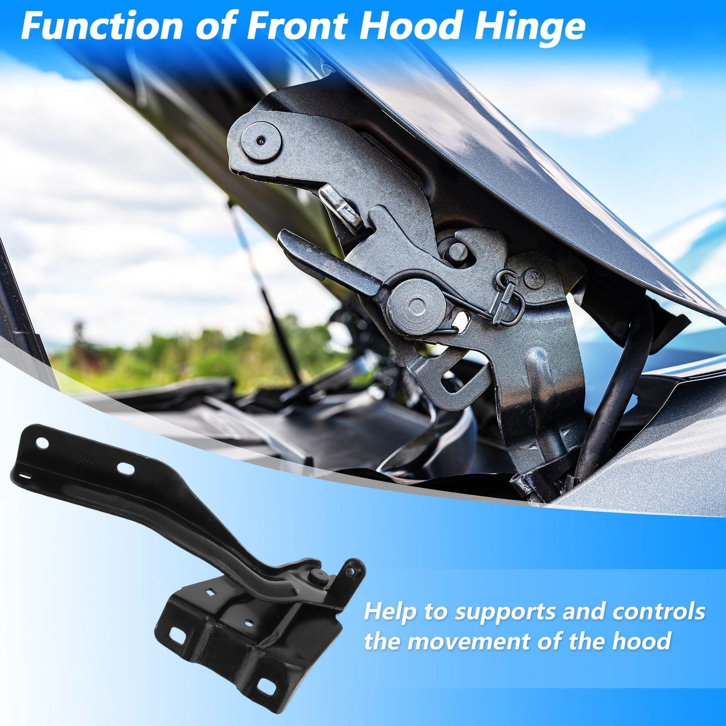 Hood Hinge for Nissan Murano 2015-2022 ( No.65400-5AA0A, 65401-5AA0A)