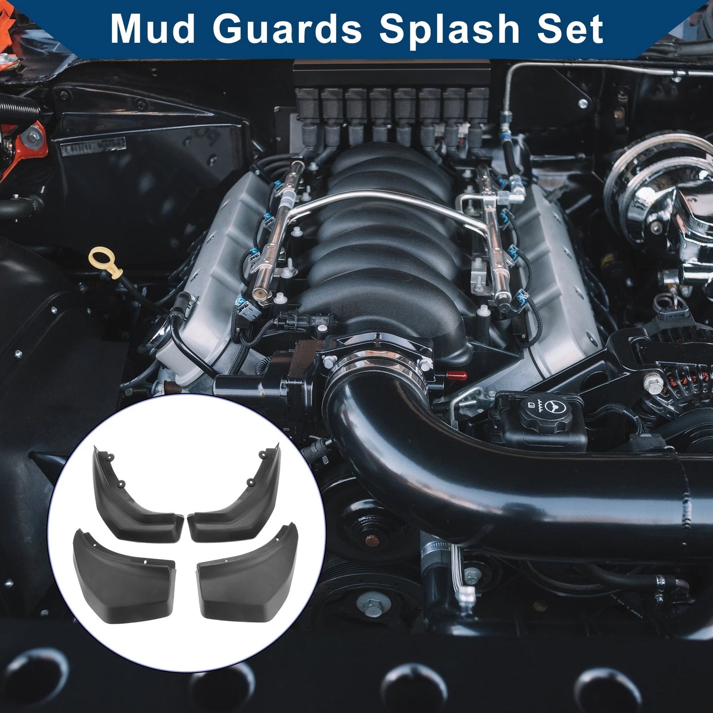 Mud Flaps Splash Guards 1 Set for Land Rover Evoque (2013-2022)