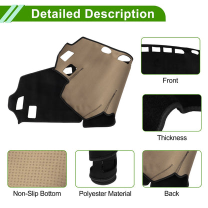 Dashboard Cover Black Flannel for Mitsubishi Delica B34A B35A B37A B38A