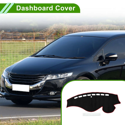 Dash Cover Mat for Honda Odyssey (2009-2014) Sun Protector Pad Black Red