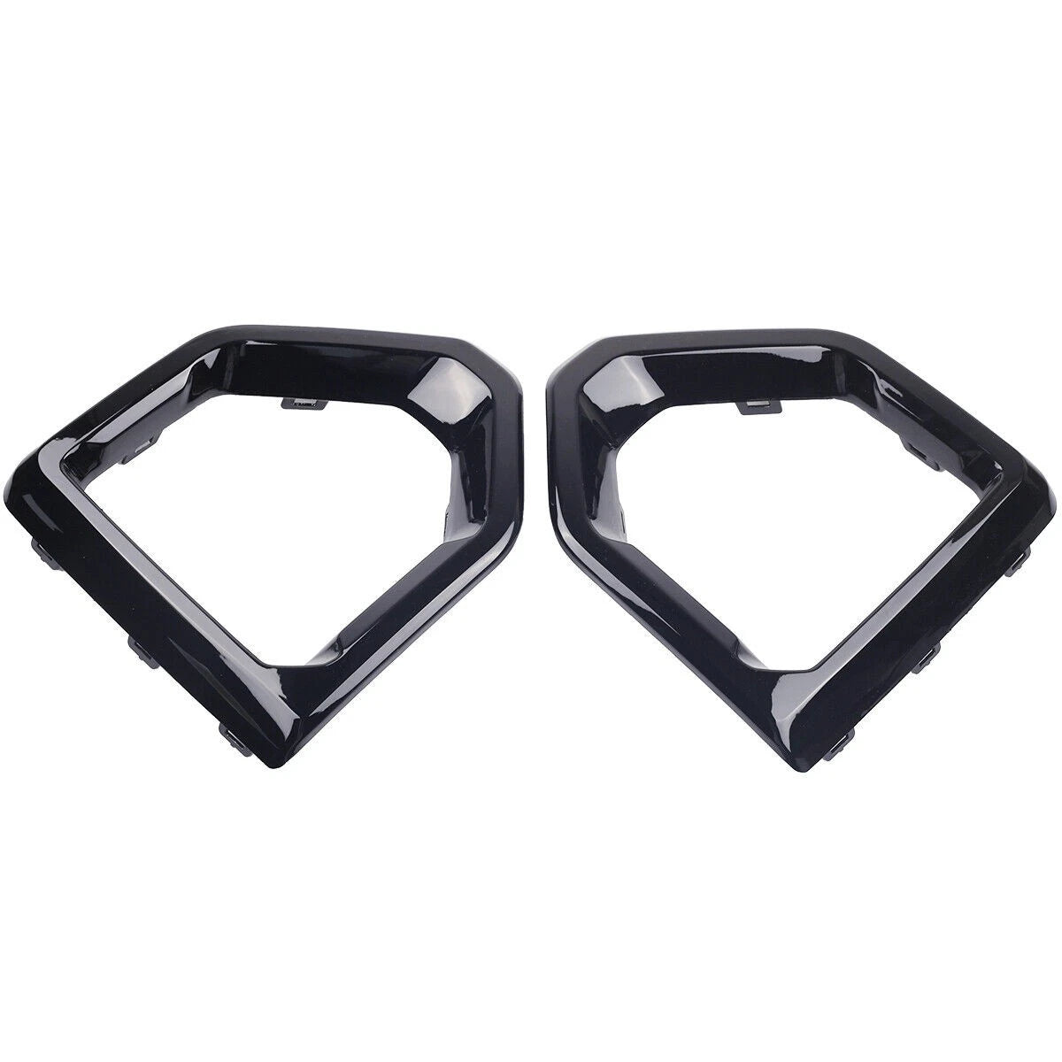 Gloss Black Front Fog Light Outer Bezel Cover for GMC Sierra (2019–2021)