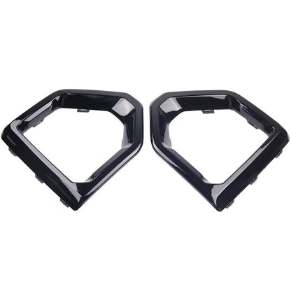 Gloss Black Front Fog Light Outer Bezel Cover for GMC Sierra (2019–2021)