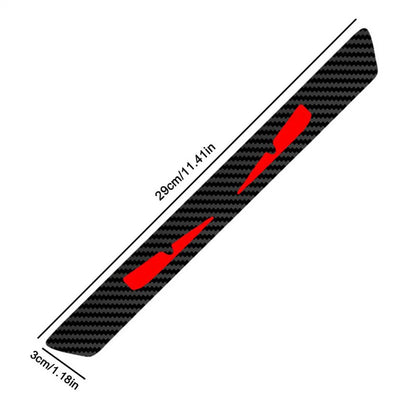 3D Carbon Fiber Look Demon Eye Brake Tail Light Decal for Universal (All Years)