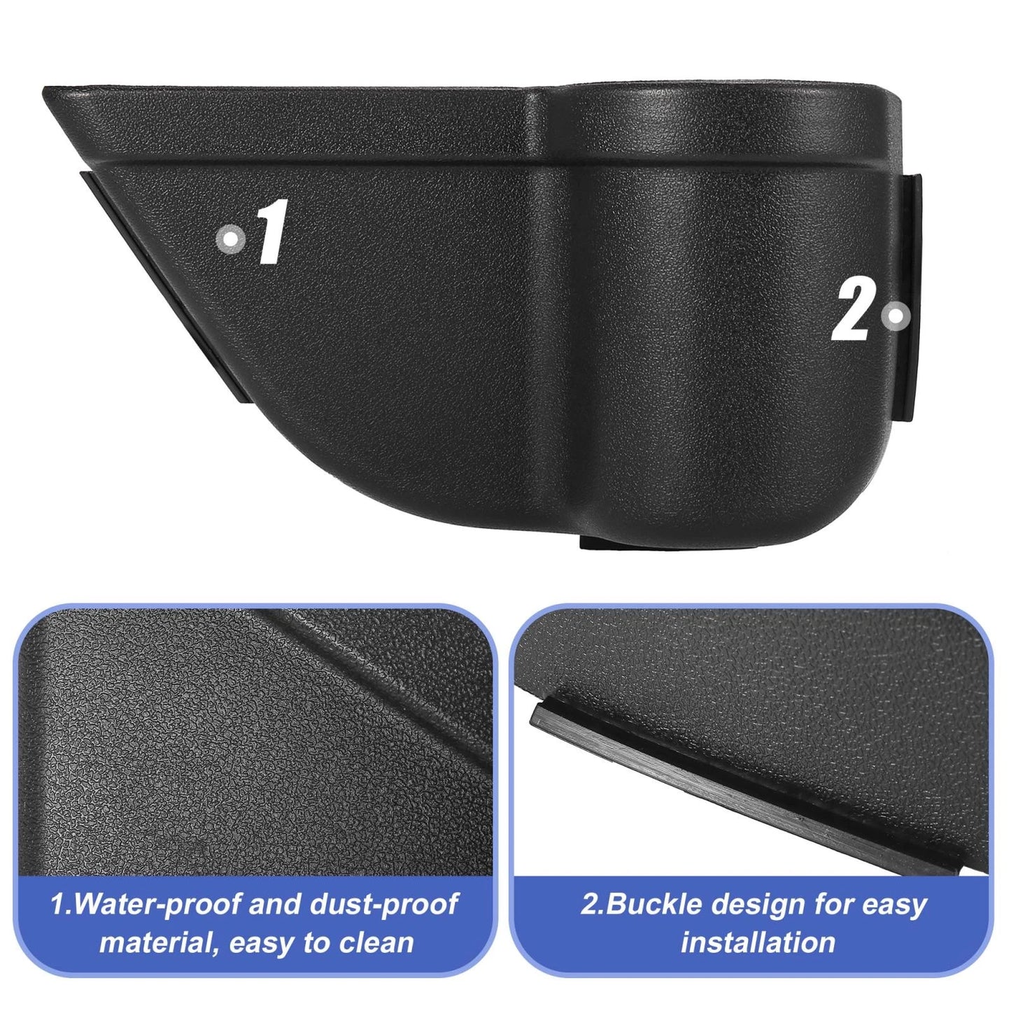 Front Door Side Insert Organizer Box for Jeep Wrangler JK (2011-2017)