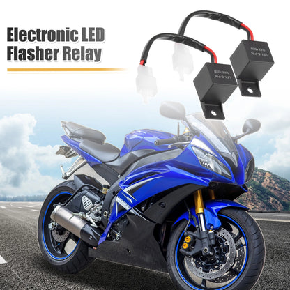 LED Flasher Relay / 2 x 2 Pins 12V Electronic for Motorcycle Turn Signal
