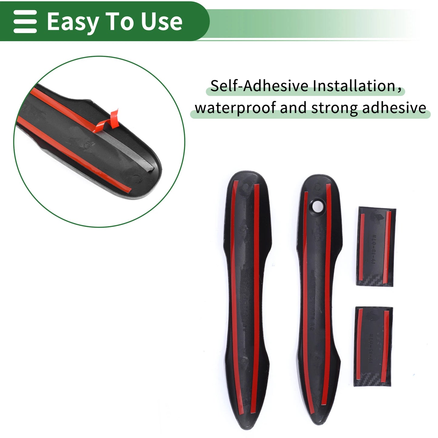 Door Handle Cover Trim for Toyota HiAce (2019-2020) Black
