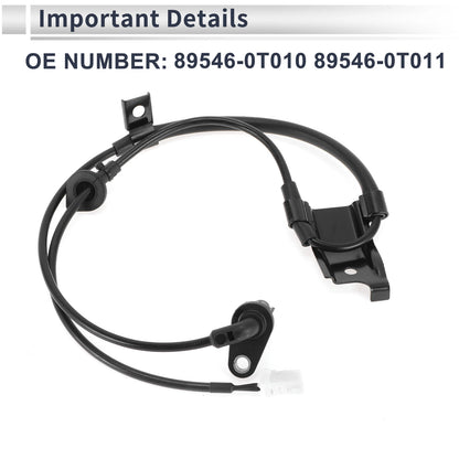 ABS Wheel Speed Sensor for Toyota Venza (2009-2015) 1 Pcs Rear Left