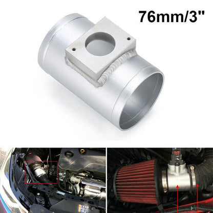 Air Flow Sensor Mount Air Intake Adapter Tube 76mm for Mitsubishi