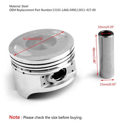 Piston 63.5mm for Honda CG200 Engine (2000-2023)