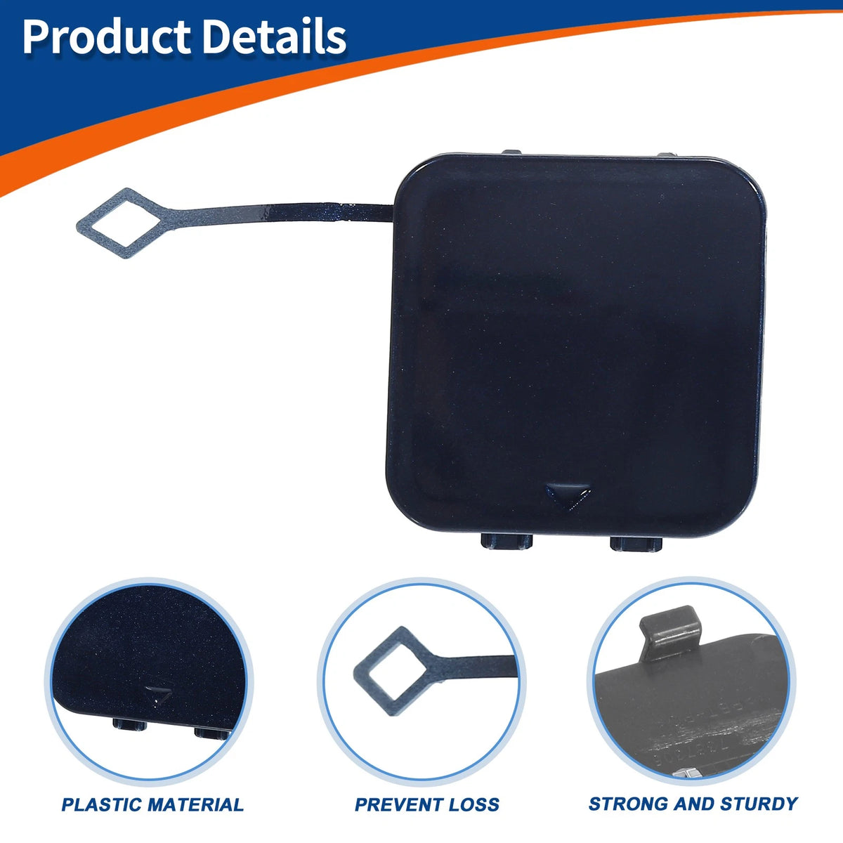 Rear Tow Hook Cover for BMW 530i 540i Tanzanite Blue